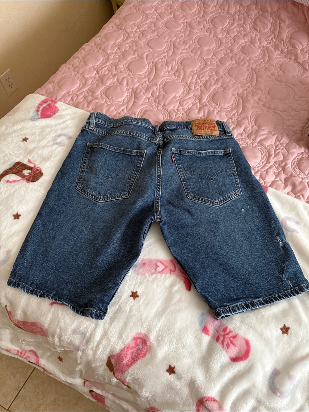 Levi's Blue Denim Cutoff Shorts